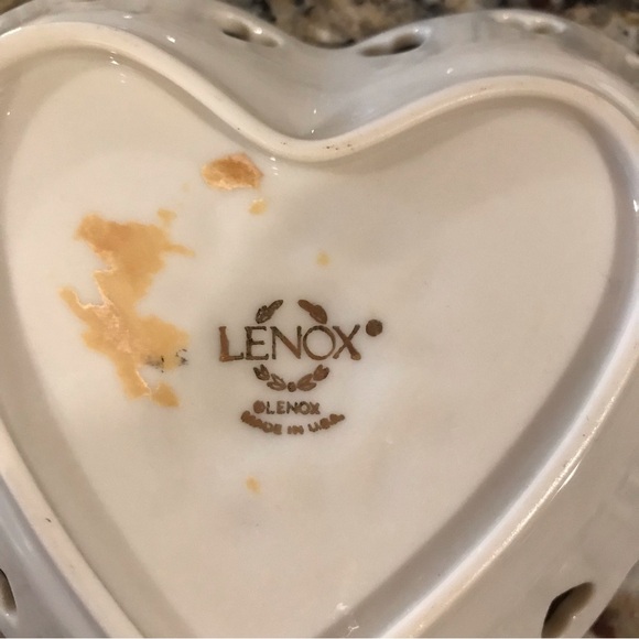 ▪️VINTAGE Lenox Heart Rose Dish - Picture 3 of 6